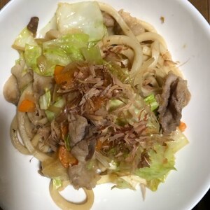 基本の昔ながらの焼きうどん